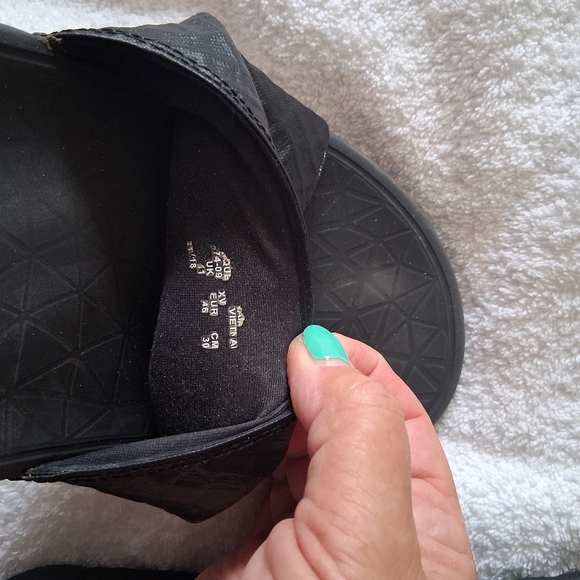 Nike Black Sandals Slides Size 12 - Picture 6 of 7